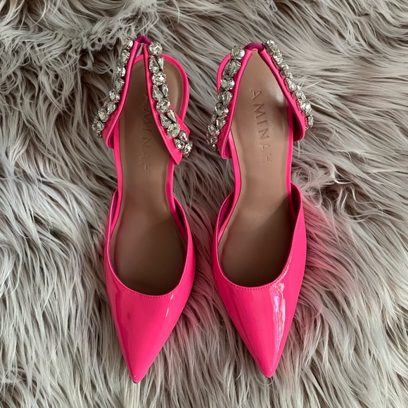 Aminah Abdul Jillil Soleil Slingback Barbie Heels - Picture 2 of 13